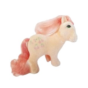 VINTAGE 80s My Little Pony Cherries Jubilee So Soft Flocked G1 Hasbro MLP Retro